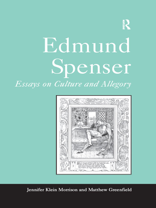 Title details for Edmund Spenser by Jennifer Klein Morrison - Wait list